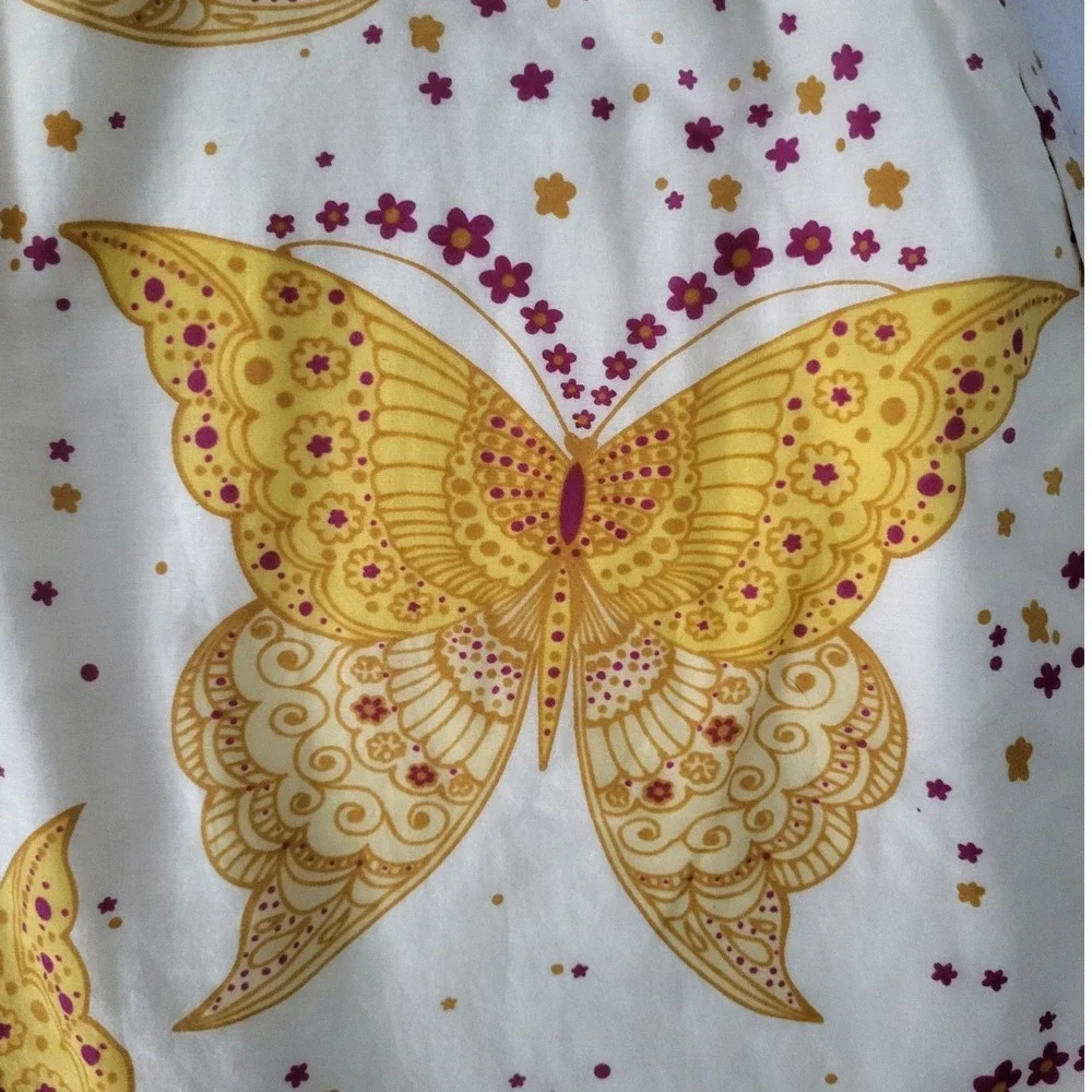 Baby Gap‎ Yellow Butterfly Ruffle Sundress Dress 2T Toddler Girls Lined Summer